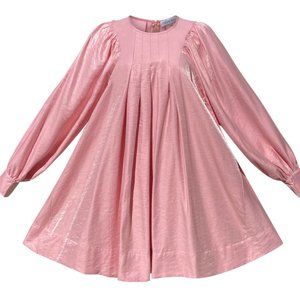 Madeleine Simon metallic pink tent dress
